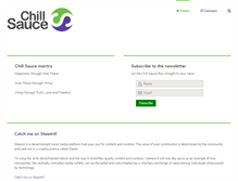 Tablet Screenshot of chillsauce.com